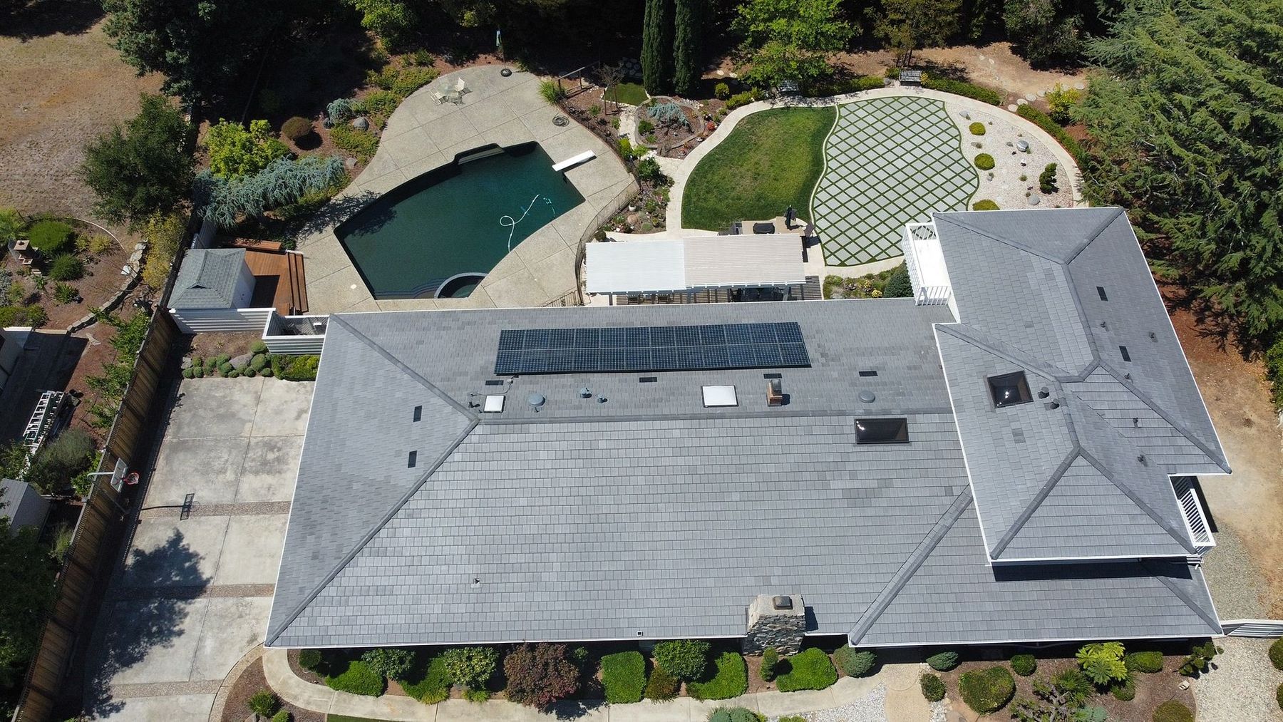 Tile roof installation in San Jose by Keith Roofing — flat profile tile with integrated solar